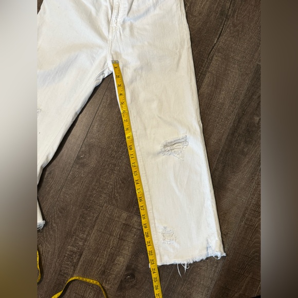 Denimist White Distressed Cropped Jeans - Picture 10 of 11